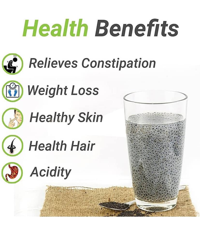 Basil Seeds for Weight Loss | Sabja Seeds | Basil Seeds, Pack of 2 (400 g) view 2