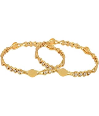 Youbella White Alloy Bangle