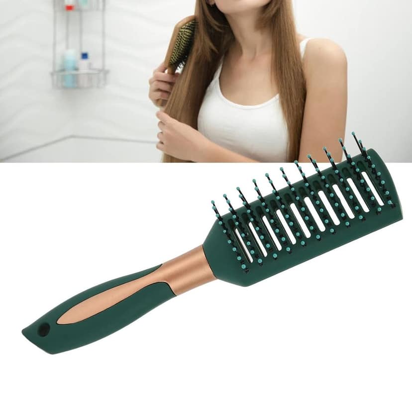 Premium Quality Vented Hair Brush for blow Styling All Hair Types Green