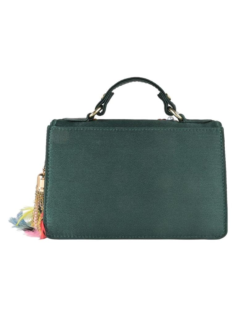 Vdesi Green Patchwork Clutch Sling view 3