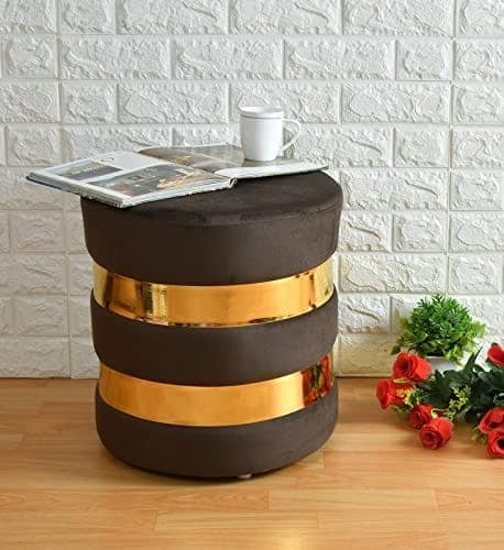 ShadowKart Ottoman Pouffes Stool for Living Room | Footrest Seat Pouf Puffy Foam Stool | Foot Stool Home Decoration