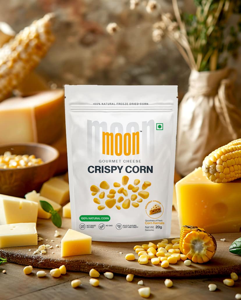 Moon Gourmet Cheese Crispy Corn, 20 gm