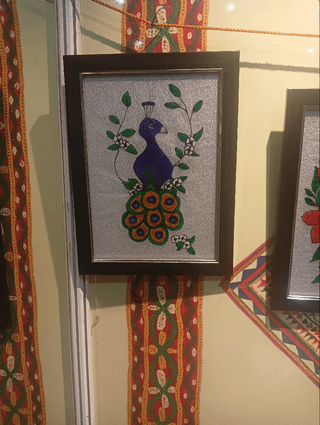 Home made glasss painting