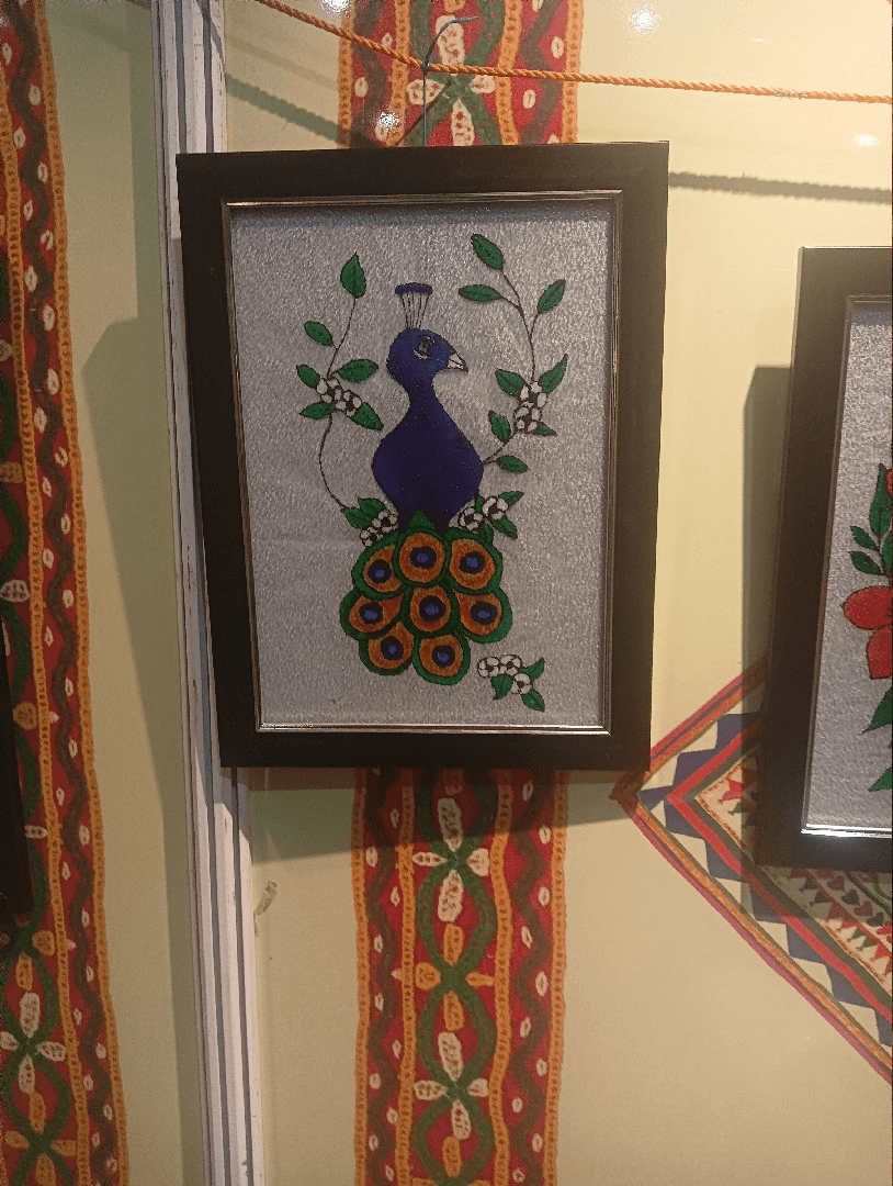 Home made glasss painting