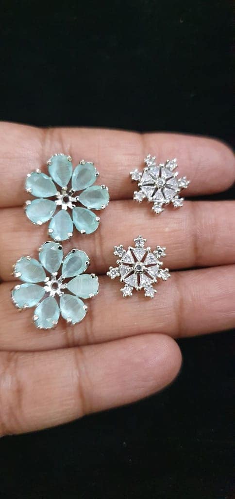 American Diamond Beautiful Studs Earrings view 3