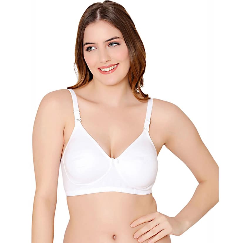 Bodycare polycotton wirefree convertible straps moulded cup non padded bra-6594B