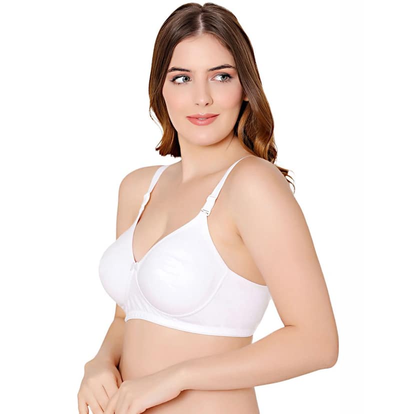 Bodycare polycotton wirefree convertible straps moulded cup non padded bra-6594B view 2