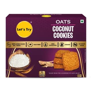 Let's Try Oats Coocnut Cookies - 113g