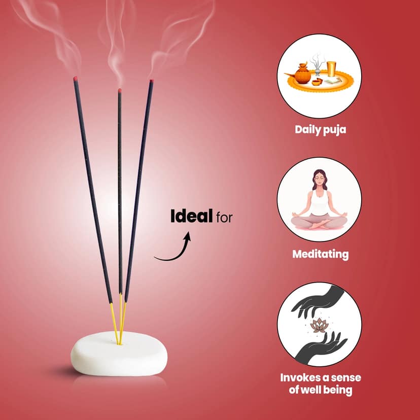 Giri Rose Incense Sticks - 250 Gms | Nature Fragrance Agarbatti | Agarbathi for Pooja view 2