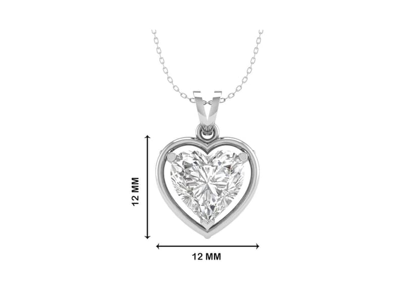 Gold Aureole Heart Necklace view 8