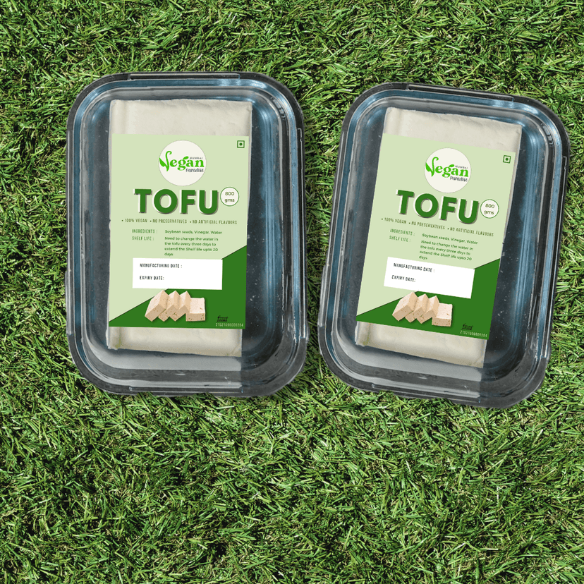 Vegan Paradise Fresh & Soft Tofu, 800 gm - Pack of 2