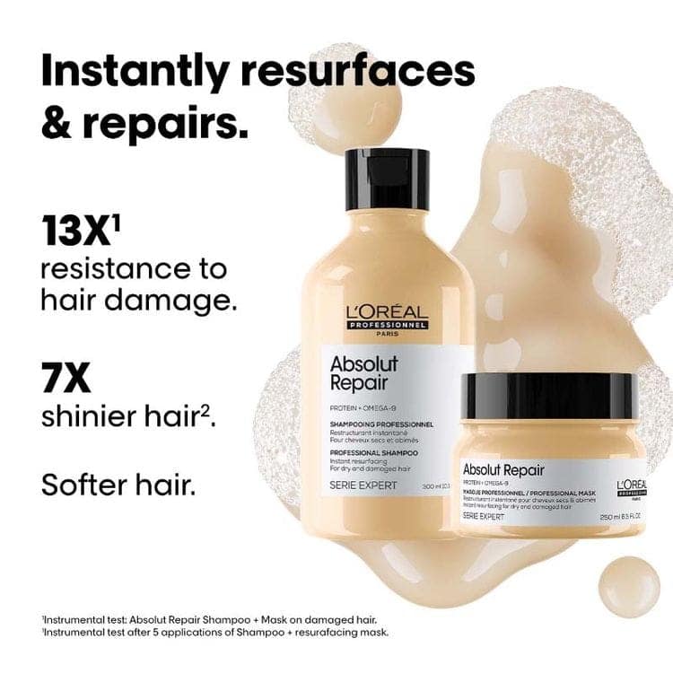 Loreal Professionnel Absolut Repair Shampoo & Hair Mask Combo, Serie Expert view 7