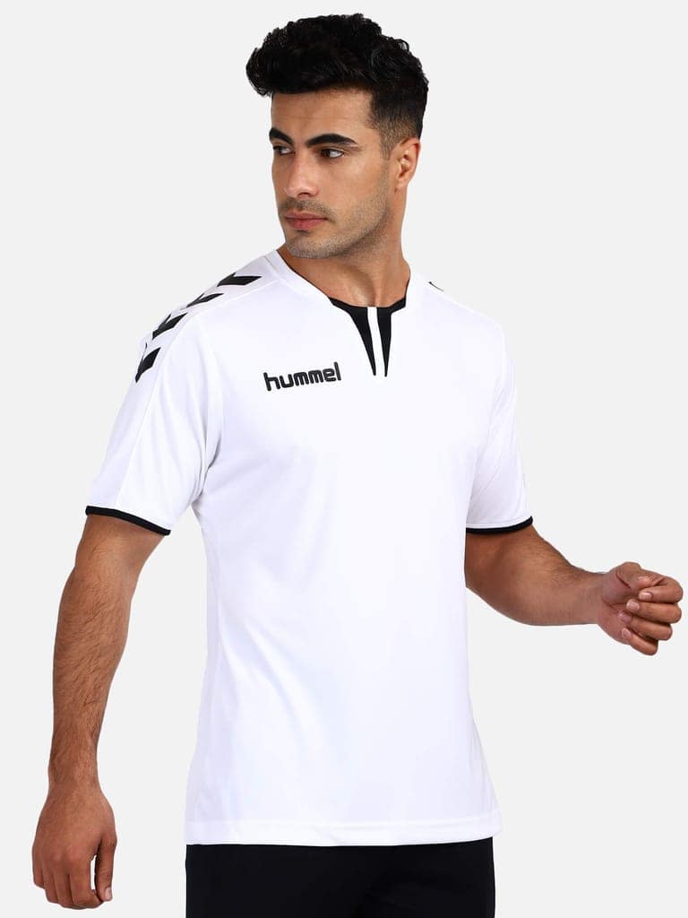 Core Round Neck Half Sleeve Solid Regular fit Polyester T-shirt for Men Comfortable Breathable Fabric Stretchable for Everyday Use Ideal for Yoga Training Gym Running or Performance view 2