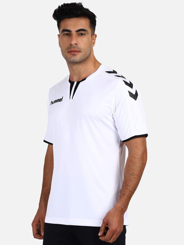 Core Round Neck Half Sleeve Solid Regular fit Polyester T-shirt for Men Comfortable Breathable Fabric Stretchable for Everyday Use Ideal for Yoga Training Gym Running or Performance view 3