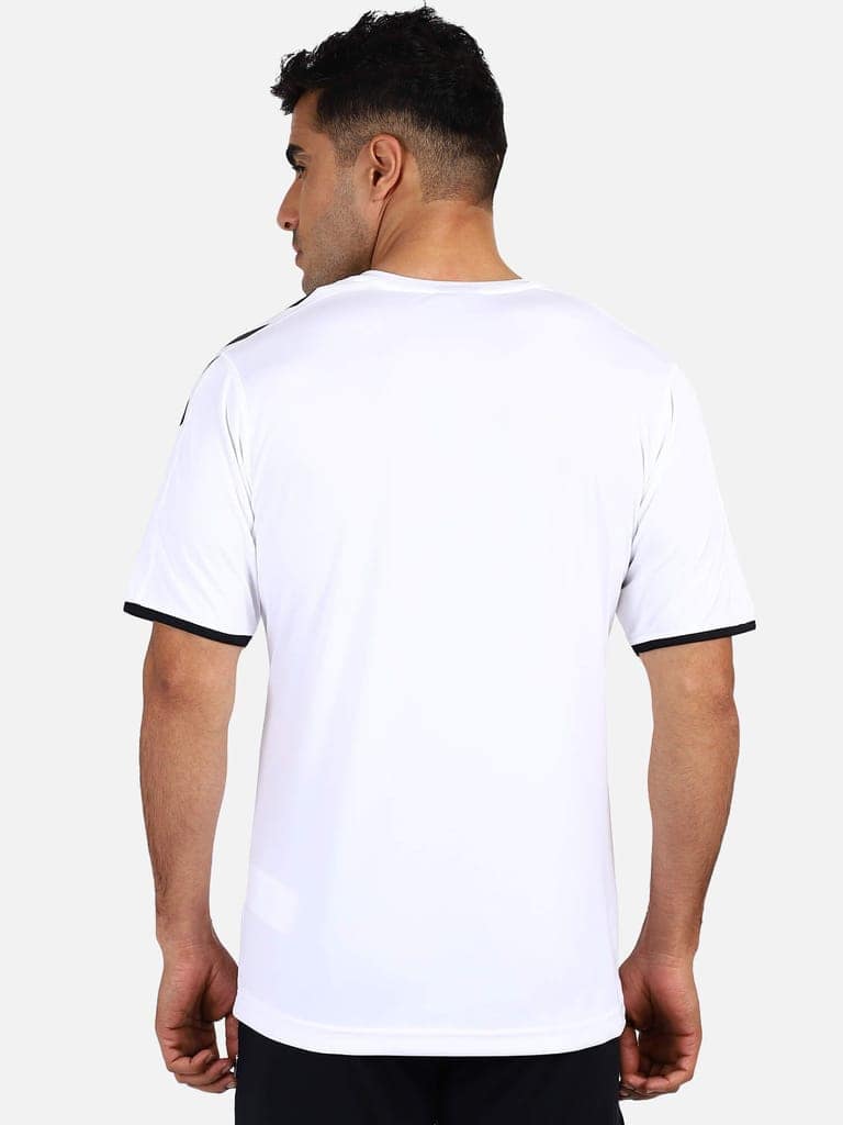 Core Round Neck Half Sleeve Solid Regular fit Polyester T-shirt for Men Comfortable Breathable Fabric Stretchable for Everyday Use Ideal for Yoga Training Gym Running or Performance view 4