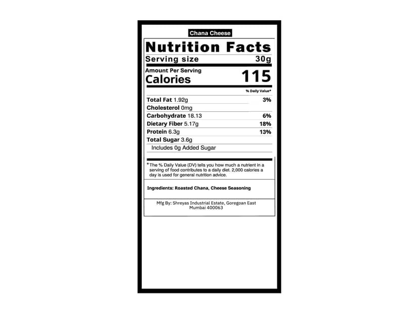 Healthy Master Roasted Cheese Chana - 500 Gram view 3