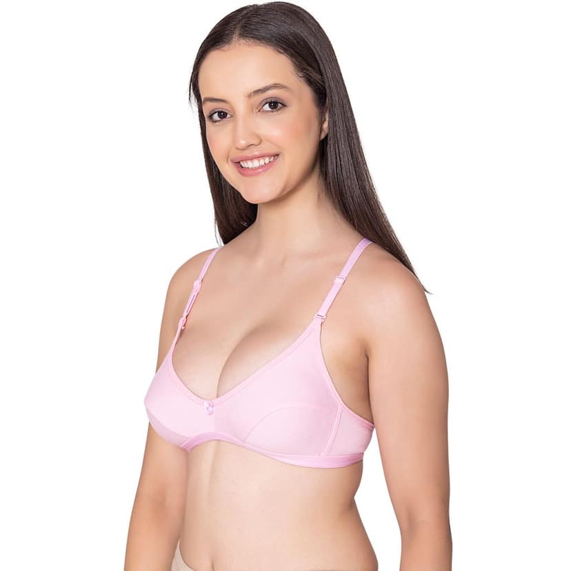 Bodycare polycotton wirefree convertible straps comfortable non padded bra-1531B view 2