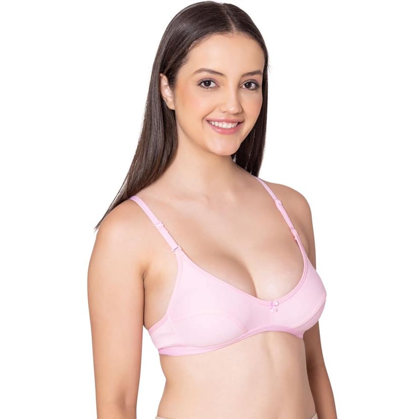 Bodycare polycotton wirefree convertible straps comfortable non padded bra-1531B view 3