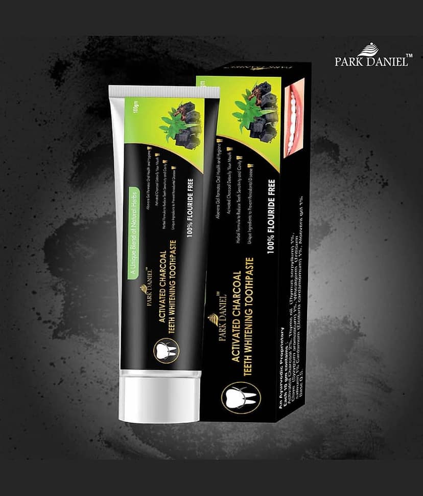 Park Daniel Activated Charcoal Teeth Whitening - Toothpaste 200 gm Pack of 2 view 2