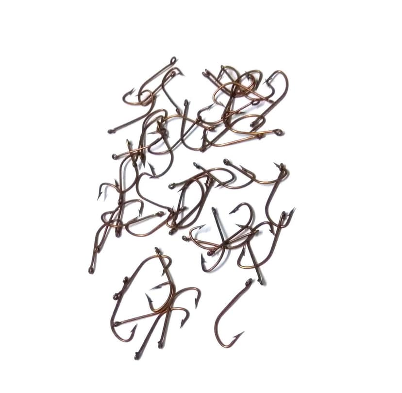 Small Fishing Hook 40 Pic Fishhooks Jig Fishing Tool, Size- 3/1 cm view 2