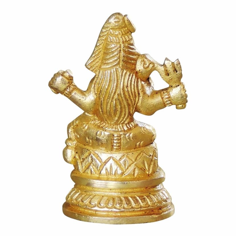 Brass Shiv Ji Idol - Handcrafted Religious Statue, Height : 2.5 Inch (BSMAS856 C) view 3