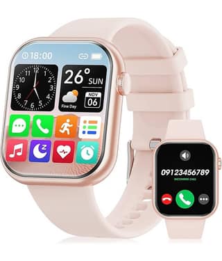 RD Kart 1.5 inch IPS BT Calling Smart Watch with Strap Upto 1-2 days Backup ( Pink )