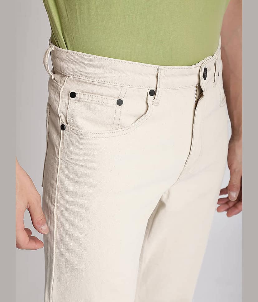 Bene Kleed Regular Fit Clean Look Men's Jeans - Beige ( Pack of 1 ) view 2