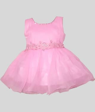 harshvardhanmart.com Pack of 1 Baby Girls Net Frock ( Pink )