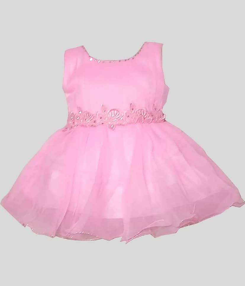 harshvardhanmart.com Pack of 1 Baby Girls Net Frock ( Pink )