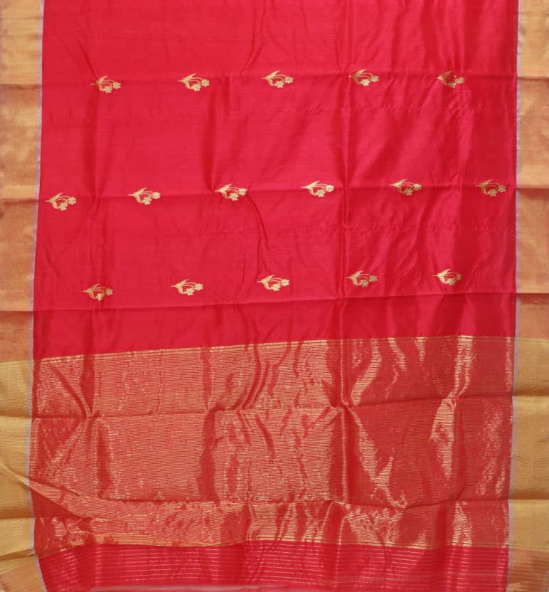 Handloom Chanderi Silk Cotton Saree view 2