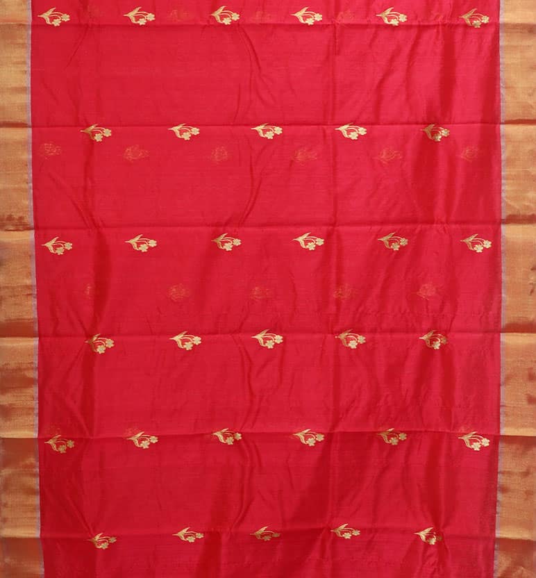 Handloom Chanderi Silk Cotton Saree view 3