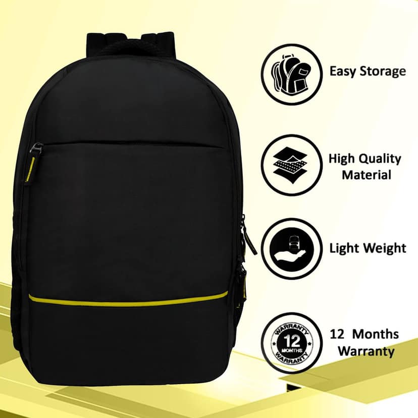 LOOKMUSTER Laptop Backpack/?Office Bag with Laptop Paded/Collage Bag For Boy's&Girls __Color-Yellow view 8