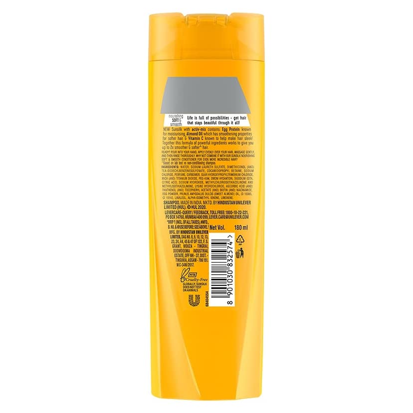 Sunsilk Nourishing Soft and Smooth Shampoo 180 Ml view 2