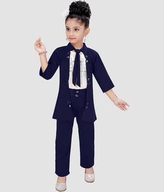 9stiches - Yellow Lycra Girls Top With Jacket With Pants ( Pack of 1 )