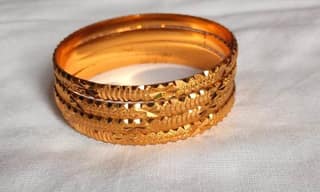 Rold Gold Bangles Set of 4