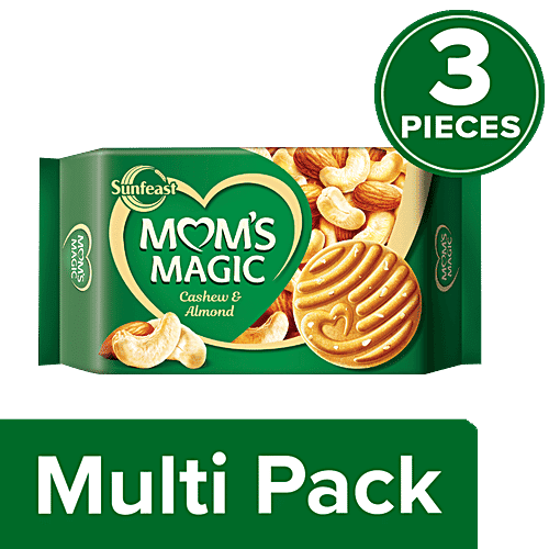 Sunfeast Moms Magic - Cashew & Almond, 3x200 g (Multipack)