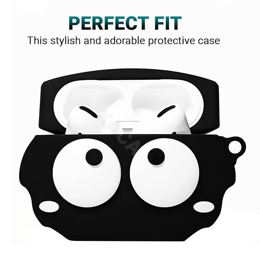 LIRAMARK Cute Cartoon Design Case Cover for Airpods Pro 2 Case (2023/2022), Designer AirPods Pro 2nd Generation Cover (3D Eye) view 2
