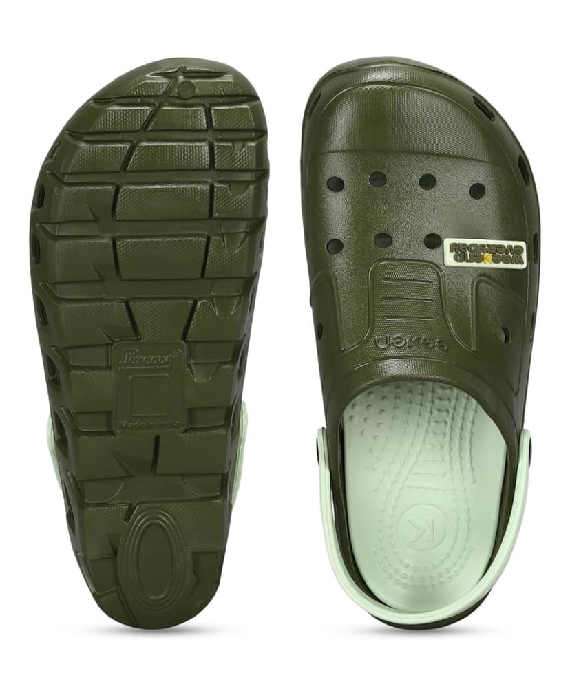 Paragon Men's Slip-on Pastel Green Sandals for Men | Comfortable Sole & Durable view 3
