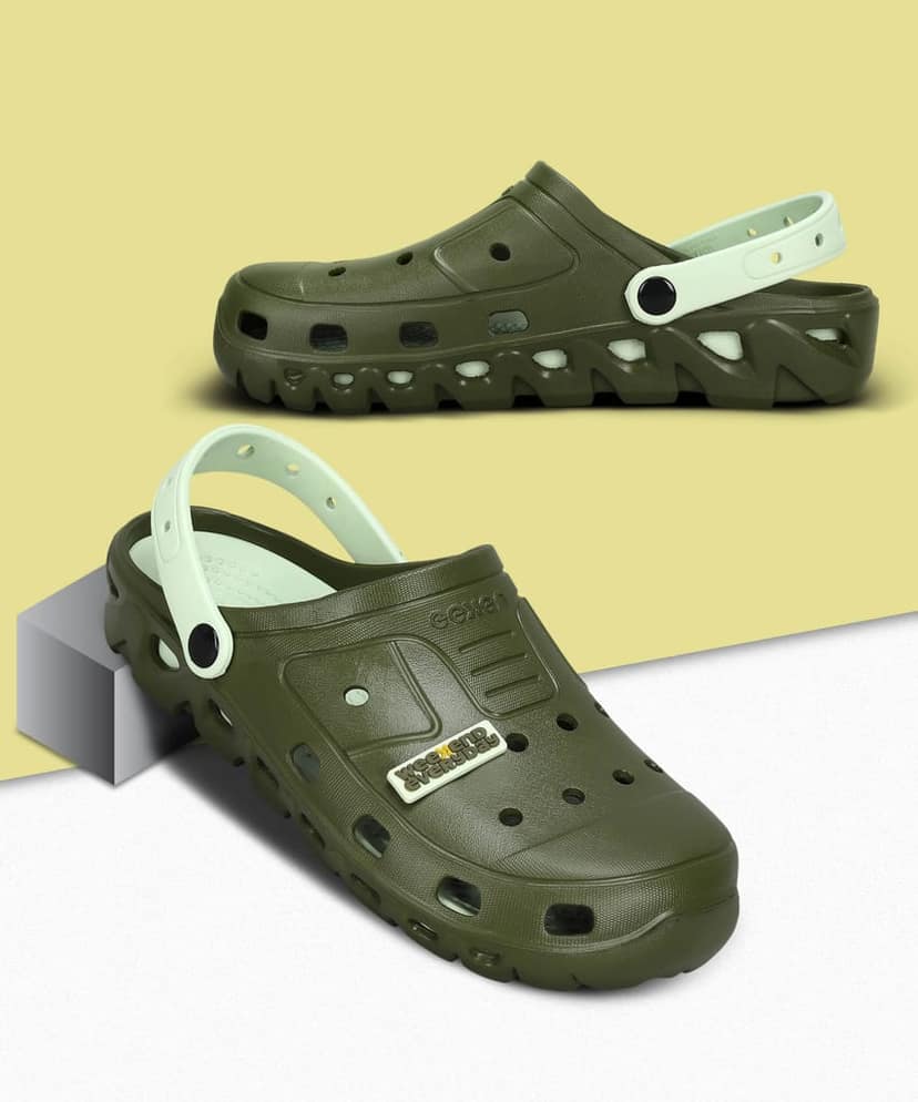 Paragon Men's Slip-on Pastel Green Sandals for Men | Comfortable Sole & Durable view 6