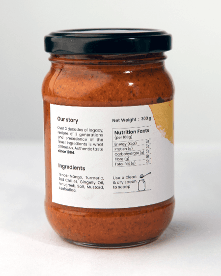 Bhogarajus Midi Mango Pickle - 300 grams (Food Grade Pouch) view 2