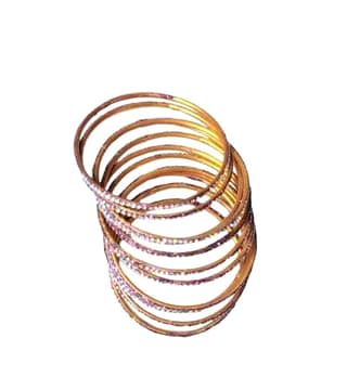 Set of 8 Traditional Indian Rhinestone Wedding Bangle Bracelets
