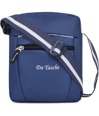 Da Tasche Black Printed Messenger Bag