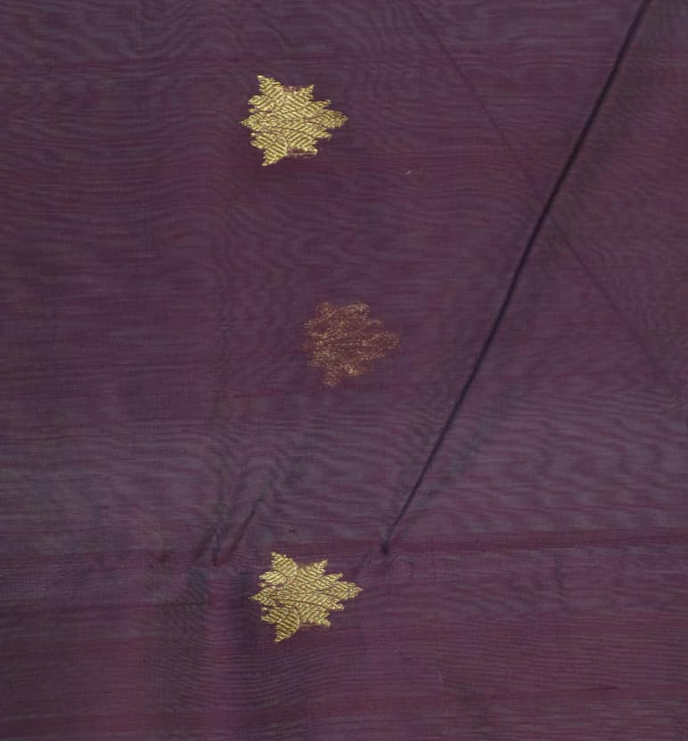 Handloom Chanderi Silk By Cotton Saree view 5