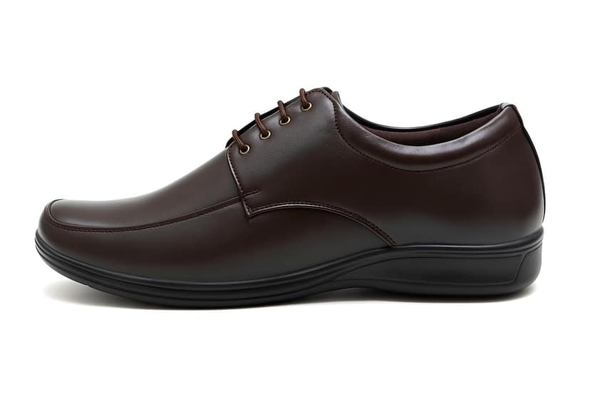 WUGO::Latest Men Brown Lace-Up Formal Shoes | Classic Office & Business Wear Footwear | Comfortable Premium Leather Shoes for Men & Boys view 3