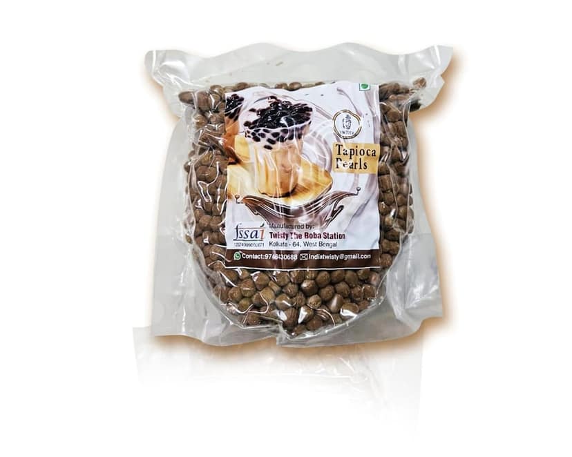 Tapioca Pearls Combo Kit | Boba Sipper Cup I Brown Sugar I 10 Straws (12 mm) | Popping Pearls For Boba Tea, Curd, Cold Coffee And More (1000 grams) view 4