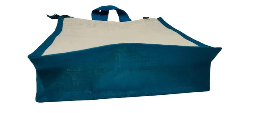 Eco-Friendly Jute Tote Bag with Ganesha Print | Reusable Handbag for Gifts & Shopping view 4