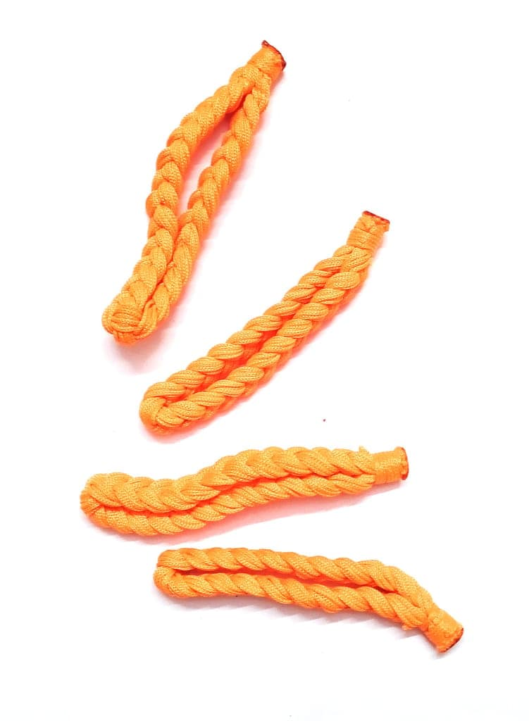 Orange Dhaga Thread Bracelet For Men Girls And Boys Nazar Bracelets 4 Piece. view 2