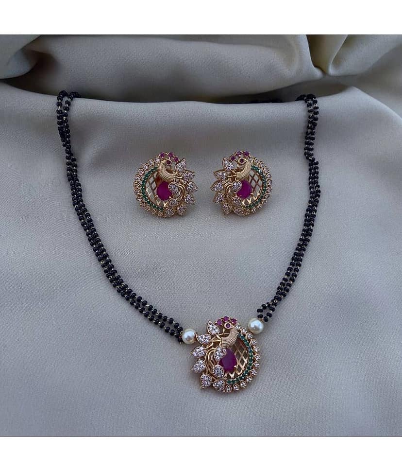 ROFARWORD Rose Gold Mangalsutra Set ( Pack of 1 )