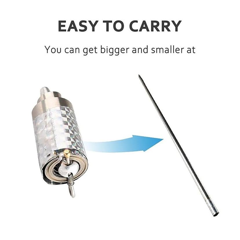 Magic Toy Metal High Elasticity Steel Silver Appearing Cane Magic Toy Magic Steel view 4