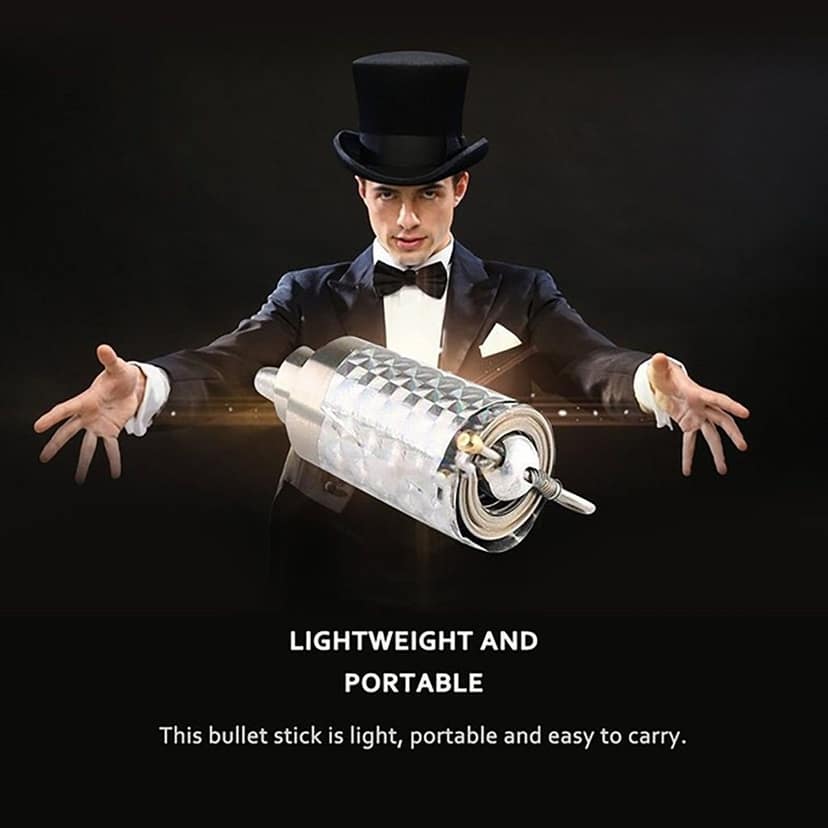 Magic Toy Metal High Elasticity Steel Silver Appearing Cane Magic Toy Magic Steel view 7